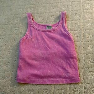 PINK Whitewashed Halter Tank